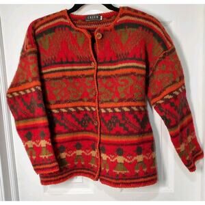 CREEM by Aldesten Vintage 100% Shetland Wool Cardigan Women’s Size 40/MD